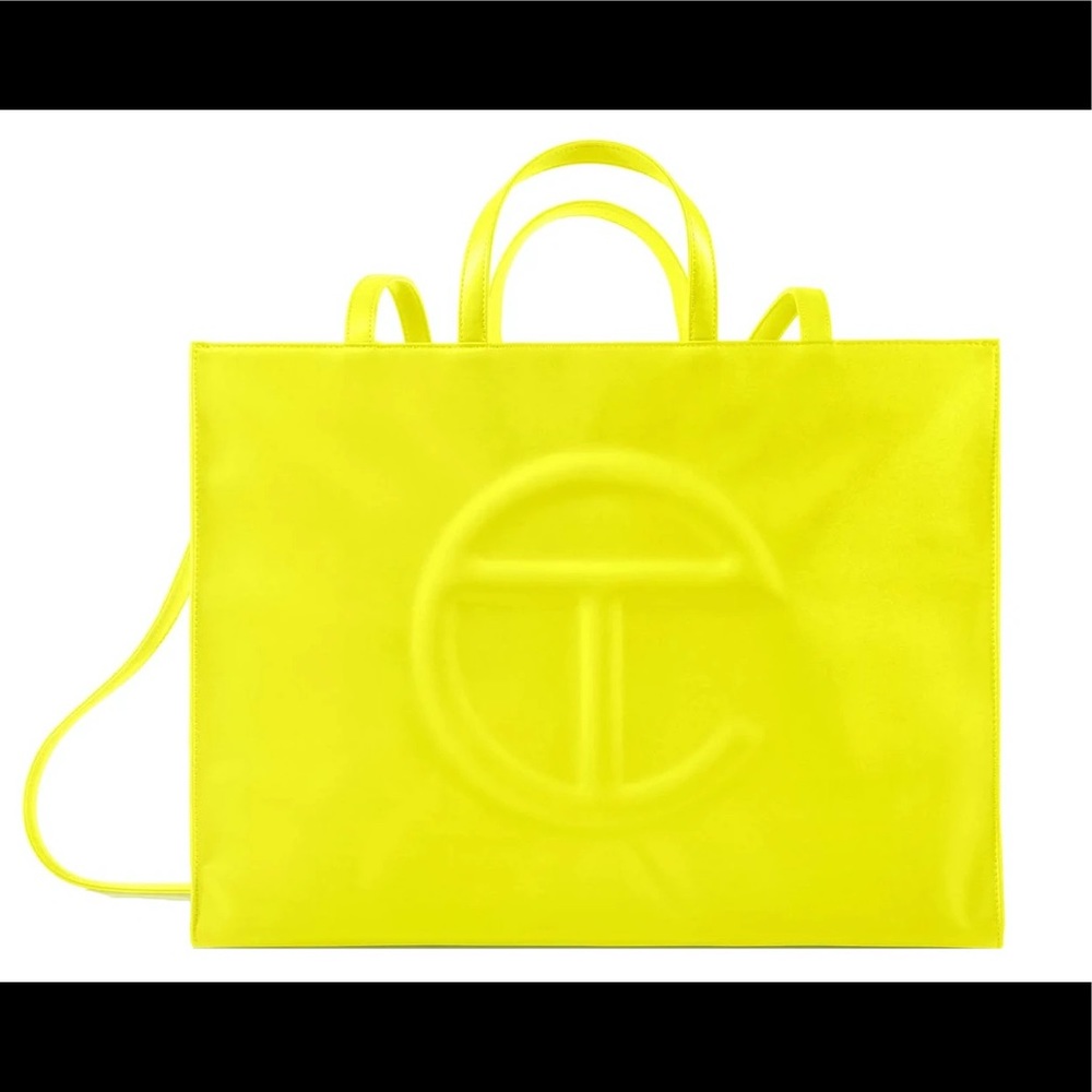 Telfar LARGE Highlighter Yellow Tote Bag